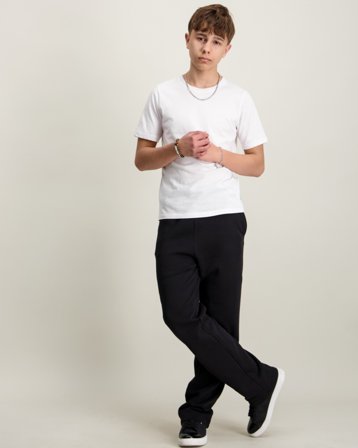 LMTD NLNNIZU BRU STRAIGHT SWEAT PANT Svart Byxor Kille - Kids Brand Store