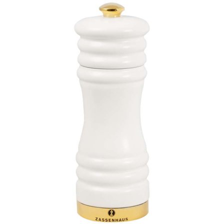 Zassenhaus Munchen kvern Matthvit/Gull 15 cm' - 'Matte hvit / gull