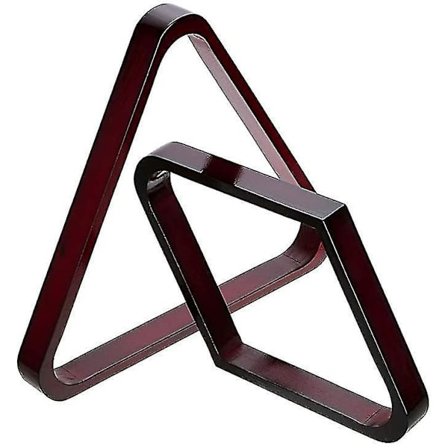 2x Treholdere for snookerballer i tre, trekant, tilbehør til biljard