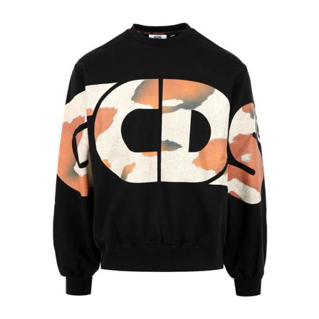 Gcds, Sweater Zwart, Heren, Maat:S,Katoen,Camouflage