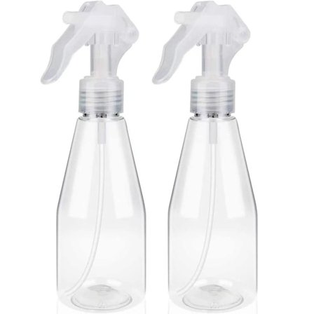 2 stk. 200 ml sprayflaske tom sprayflaske spray klar plast