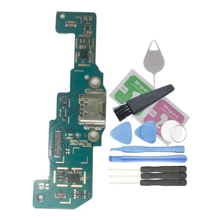 USB-lataustelakan takapistokkeen joustokaapelit Galaxy Tab A 10.5" T590 T595 -malliin