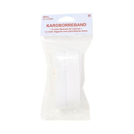 Trend-Tex Kardborreband 20 mm Sytillbehör Vit ONESIZE