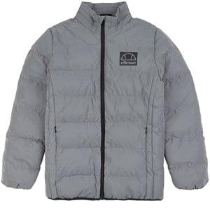 Kids - Ellesse El Sykes JNR Reflective Reflective Branded Padded Jacket Silver 13-14 Years - Coats and jackets - 13-14 years - Silver