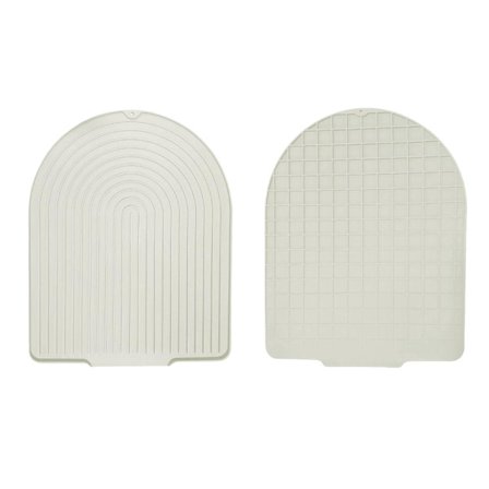 U-Formet Vask Hældende Afløbsmåtte - Silikone Beskyttelse til Bordplade