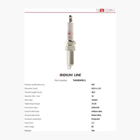 Tändstift TWG85IPR11