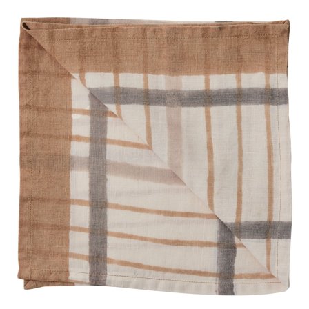 Tell me more Ella lautasliina, hazelnut checkered