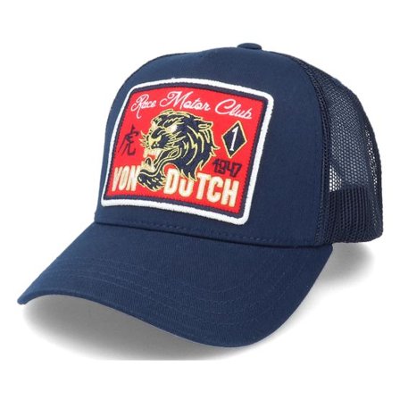 Von Dutch - Blå trucker Keps - Famous Navy Trucker @ Hatstore