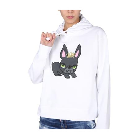 Dsquared2, Hoodies Biały, Kobieta, Rozmiar: S