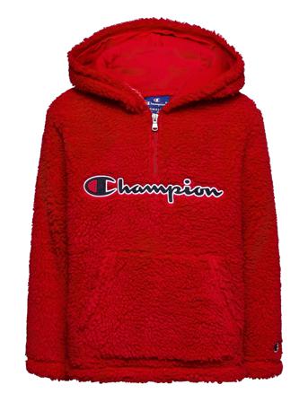 Hooded Half Zip Top Red Champion Rochester