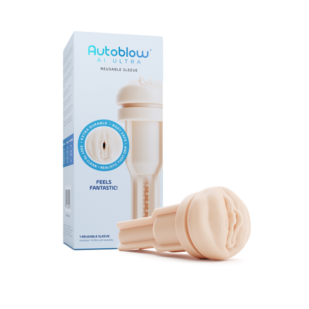 Autoblow AI Ultra Pussy Sleeve Light - Vuxen.se - Fleshlight, masturbator, lösvaginor, blowjob machine
