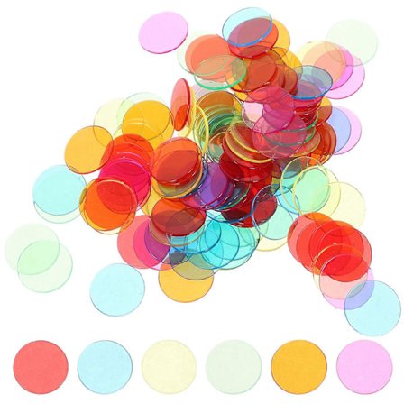 120 kpl 19 mm Läpinäkyviä Laskunappuloita Bingo-merkkejä Muovisia Merkintöjä Bingo-tarvikkeita Pro Count Bingo-nappuloita Bingo-pelikortteihin (