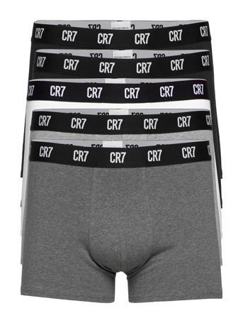 Cr7 Basic, Trunk, 5-Pack Bokserit Monivärinen/Kuvioitu CR7