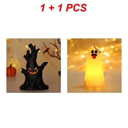 Halloween Spøgelsestræ LED Glødende Spøgelseslys Håndholdt Sød Spøgelseshængelampe Gyseratmosfære Dekoration Festtilbehør ghost x tree