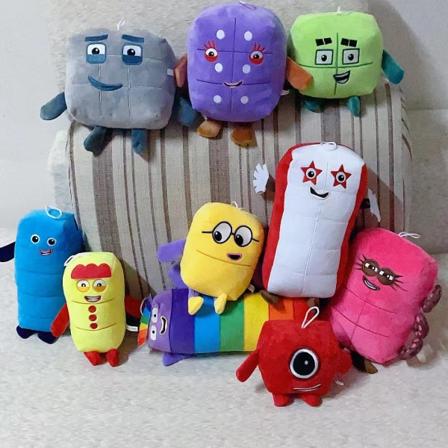 Numberblocks 1-10 Plysch Doll Toy Green