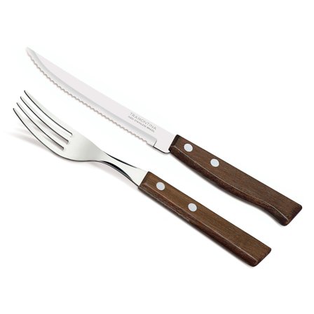 Tramontina Biffbestick 12 delar, mörkt trä | Dukning & Servering > Bestick > Bestickset | Bagaren och Kocken