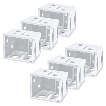 6 Stk Blindbeslag Lavprofilkasse Monteringsbeslag Persienner Hovedgelænderbeslag