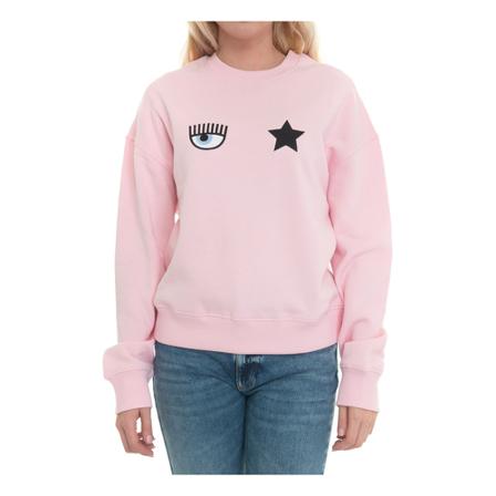 Chiara Ferragni Collection Crewneck sweatshirt Pink, Dame Sweatshirts