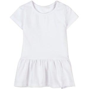 A Happy Brand White Ruffle Detail Dress 134/140 cm - Tops - 134/140 cm - White