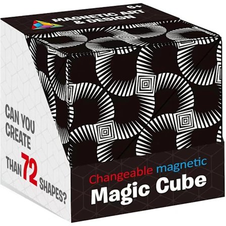3D Magisk Kub, Infinity Flips Magnetiska Kuber 72 Former Fidget Leksak för Barn och Vuxna Anti Stress Formskiftande B,SD