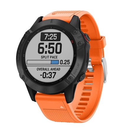 Silikonarmbånd Garmin Fenix 6 Orange