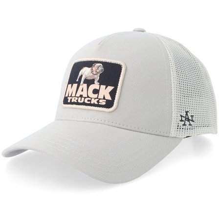 American Needle - Grijs trucker Cap - "Hatstore Exclusive x Mack Trucks Ivory/Stone Trucker " @ Hatstore