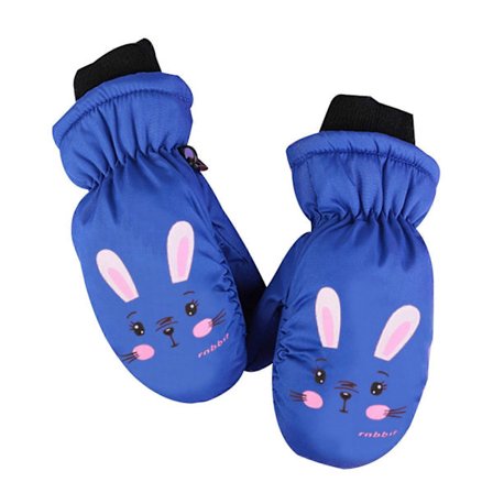 Børne Kaninmønster Skihandsker Børne Luffer Stilfulde og Funktionelle Børnehandsker Holder Hænderne Varme og Forbedrer Grebet Gave Rød 6 til 10 år