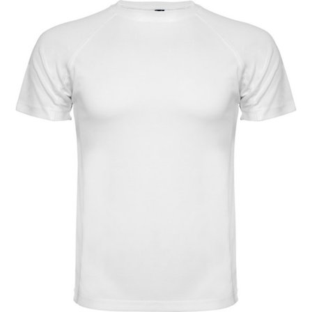 Roly Herr Montecarlo Kortärmad Sport T-shirt XL Vit