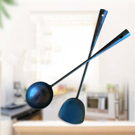 Keittiövälineet Ruostumaton teräs Ruoanlaittolusikka Keittokauha Kauha Wok-lasta Paistinlasta UK