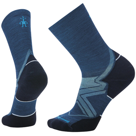 Smartwool Run Cold Weather Targeted Crew Socks Alpine Blue