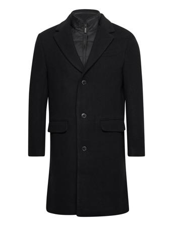Slhjoseph Wool Coat Noos Black Selected Homme
