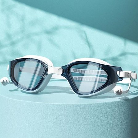 HD anti-dug vandtætte svømmebriller med stor ramme til mænd og kvinder