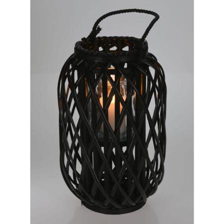 H&s Collection Lykta Vass 40x26 Cm Svart Svart