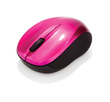 Verbatim Wireless Mouse GO NANO - mus - RF - varm rosa