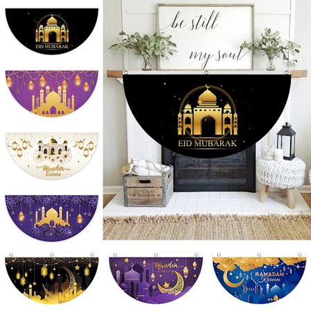EID Mubarak Fläktformad Ramadan-dekoration för hängande flagga - high quality