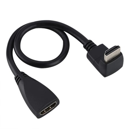 Premium Full HD 1080p HDMI-kabel 90 graders vinkel han til hun