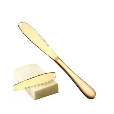 Smørkniv i rustfrit stål med huller, køkkenredskab til smøring af koldt smør, TRUYUETY