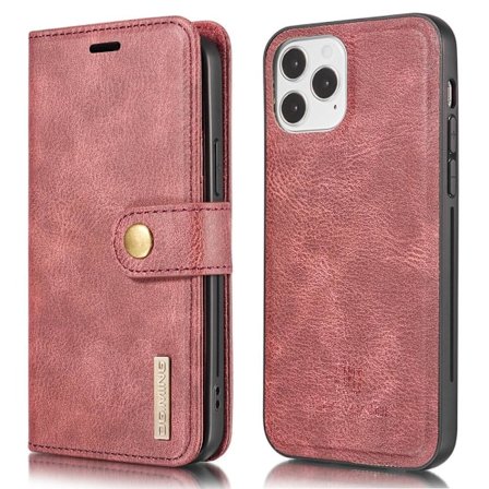 DG.MING For iPhone 13 Stylish Wallet Case - Red