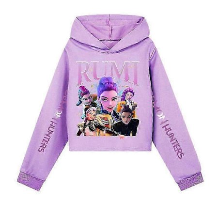 Tyttöjen KPOP Demon Hunters Huppari Lasten HUNTRX Huppari Collegepaita Villapaita Pusero