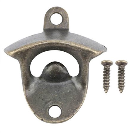 Seinälle kiinnitettävä sinkkiseosoluttappien avaaja, soodapullon korkkien poistotyökalu kotiin tai baariin (1 kpl)