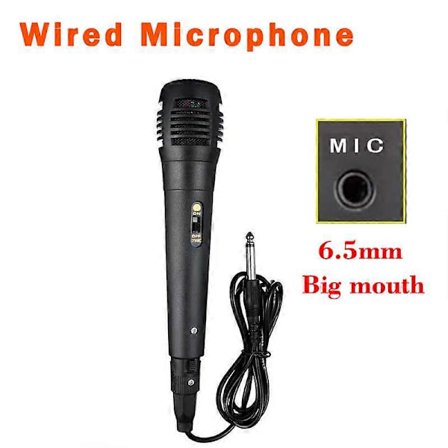 6,5 mm Interface Kablet Mikrofon Bluetooth Højttaler Husholdningssang KTV Vokal Mikrofon Tale Performance Scene Håndholdt Mikrofon