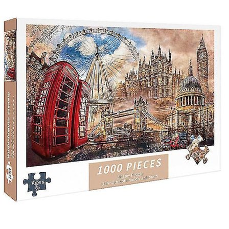 1000-dels puslespill med vindskygge-mønster for barn og voksne