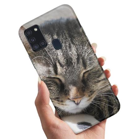 Samsung Galaxy A21s - Skal / Mobilskal Sovande Katt