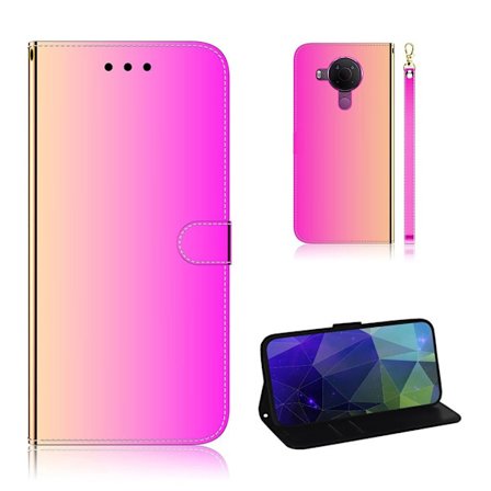 Mirror Nokia 5.4 fodral - Rosa