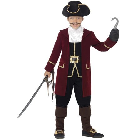 Deluxe Piratkapten Maskeraddräkt Barn L - Piratkalas Dekoration - Halloween Dekoration - Kalaslagret.se