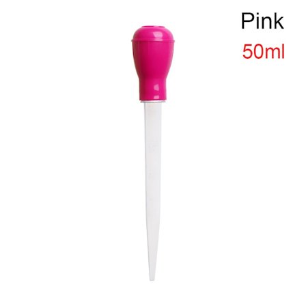30/50ml Fish Tank Siphon Pump Aquarium Clean Tool PINK 50ML