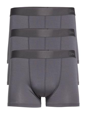 Resteröds Trunk Lyocell 3-Pack Bokserit Harmaa Resteröds