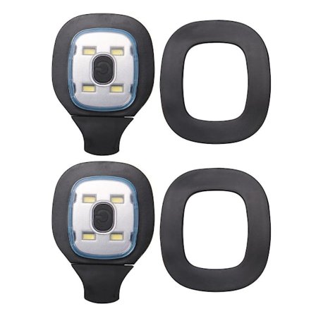 2 stk. USB-oppladbart lys til LED-lue, utskiftbart hodelyktlokk DIY-hattelys for menn og kvinner