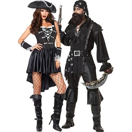 Aldult Pirates Jack Sparrow Cosplay Kostym Man Kvinnor Pirates Of The Caribbean Rolldräkt Halloween Carnival Party Pirate Costume