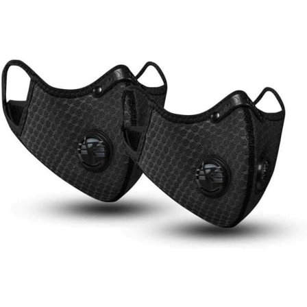 Dammmask med aktivt kolfilter, tvättbar och återanvändbar, och som är lämplig för utomhusaktiviteter